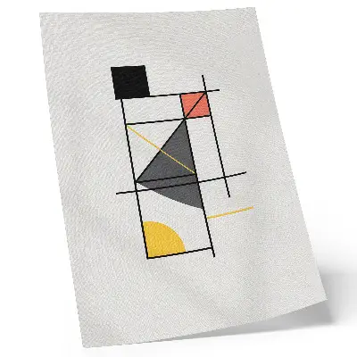 Poster mit geometrischem Musterlinien-Design im modernen Stil