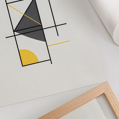 Poster Geometrische Musterlinien formen modernen Stil