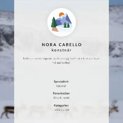 Poster Rentiere mit Geweihen in einer harmonischen Winterlandschaft