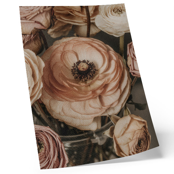 Wandposter Pastellblumen Eleganz Harmonie Sinnlichkeit