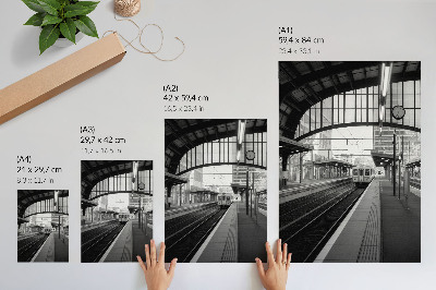 Poster Modernität, Struktur, Raum, Symmetrie, Rhythmus