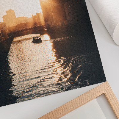 Kunstdruck leinwand Industriegebäude im Sonnenlicht