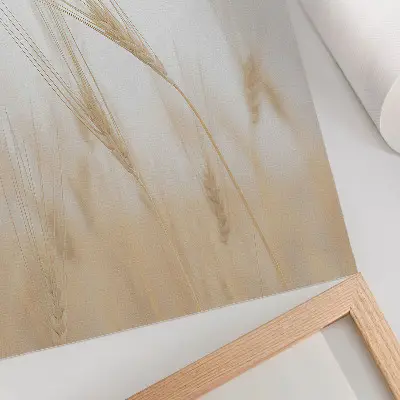 Wandposter mit minimalistischer Eleganz von Getreideähren