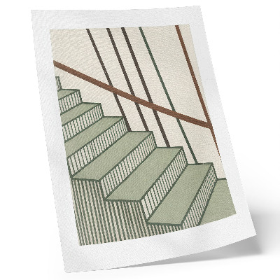 Poster Treppengeometrie, Dynamik, Minimalismus, Eleganz