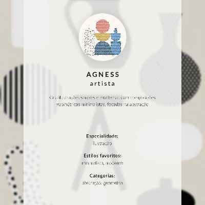 Wandposter Schwarze Form, roter Kreis, heller Hintergrund