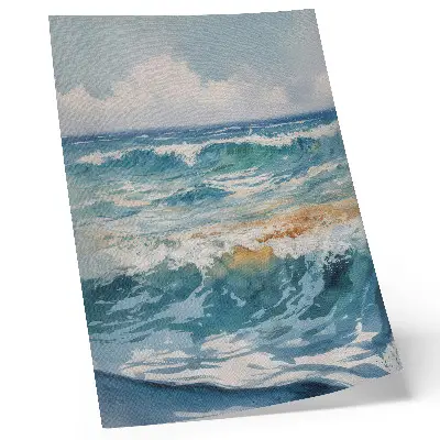 Kunstdruck auf Leinwand atmosphärische Wellen mit der stillen Schönheit der Natur