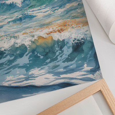 Kunstdruck leinwand Atmosphärische Wellen, die stille Schönheit der Natur