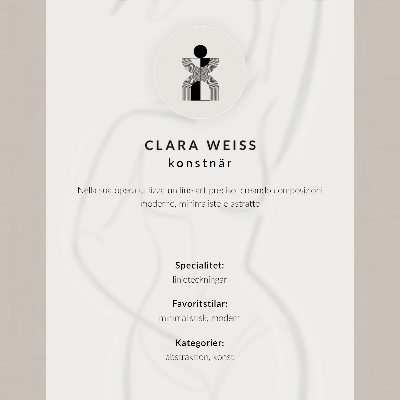 Wandposter Minimalistische, handgezeichnete Eleganz, Modernität