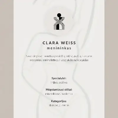 Wandposter minimalistisches Design mit handgezeichneter Eleganz