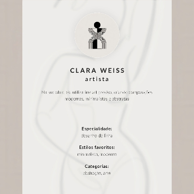 Wandposter Minimalistische, handgezeichnete Eleganz, Modernität