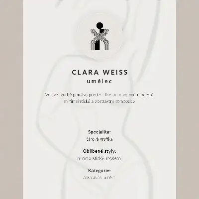 Wandposter minimalistisches Design mit handgezeichneter Eleganz