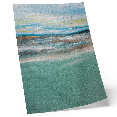 Wandposter Harmony blau grün creme abstrakt