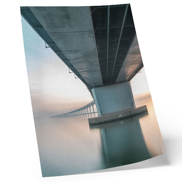 Poster Brücke über das Wasser, minimalistische Eleganz, Modernität