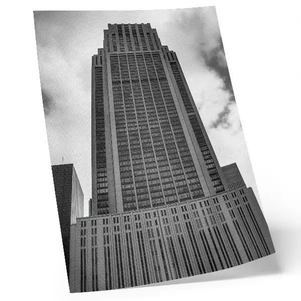 Poster Minimalistische Wolkenkratzer-Harmonie in Strenge