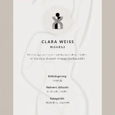 Poster Zweidimensionale Gesichter mit moderner Eleganz