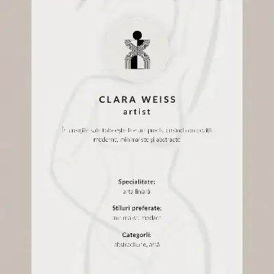 Poster Zweidimensionale Gesichter mit moderner Eleganz