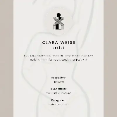 Poster Zweidimensionale Gesichter mit moderner Eleganz