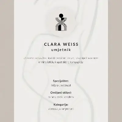 Poster linienzeichnung mit person und blume in schlichter eleganz