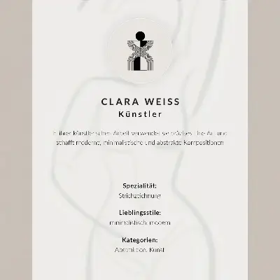 Poster linienzeichnung mit person und blume in schlichter eleganz