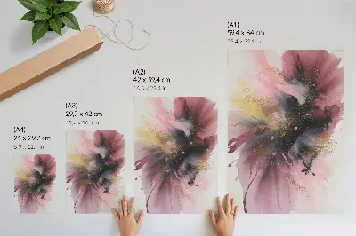 Leinwand-Kunstdruck eine Explosion von Farbe und Energie im modernen Stil