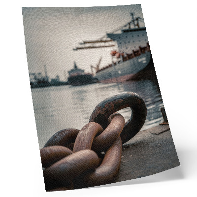 Wandposter Der Charme des Hafens, der Schiffe, die industrielle Atmosphäre