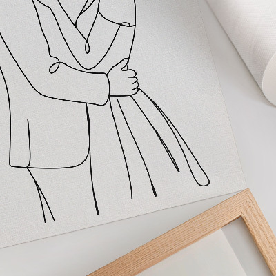 Poster Schlanke Figuren, perfekte Linien, fehlende Details