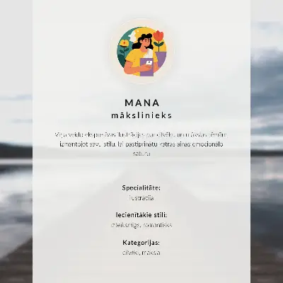 Poster türkisfarbener See mit Kajakfahrer und Bergen für friedliche Harmonie