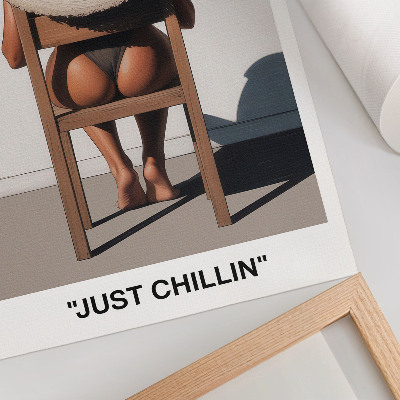 Poster Hut im minimalistischen Design für eine entspannende Atmosphäre