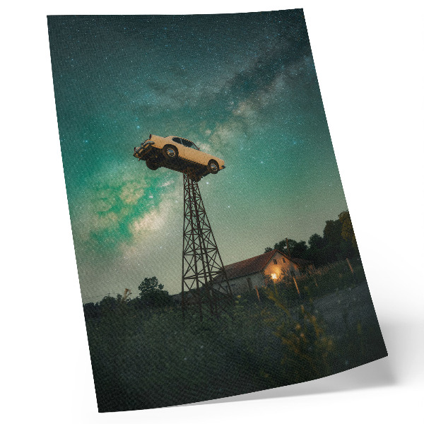 Kunstdruck leinwand Spektakuläre Seilbahn auf dem Turm