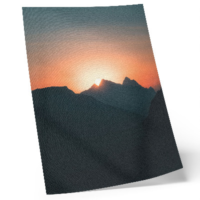 Kunstdruck leinwand Berge Sonnenuntergang Magie Frieden