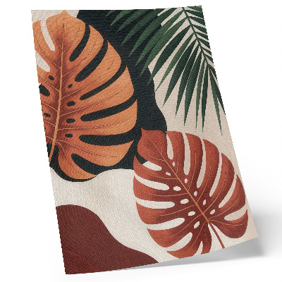 Kunstdruck leinwand Tropische Blätter, leuchtende Farben, Modernität