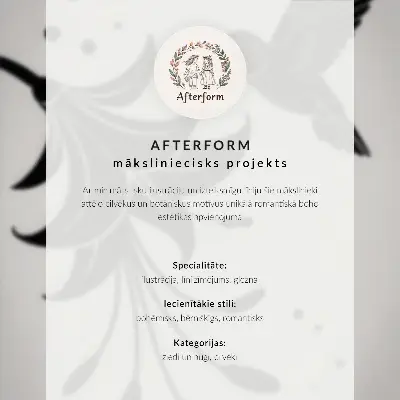 Leinwand-Kunstdruck Frau mit einem Blumentopf im minimalistischen Stil für eine friedliche Atmosphäre