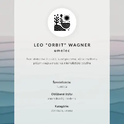 Wandposter Vögel im Flug in einem orangefarbenen Kreis im minimalistischen Stil