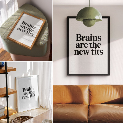 Kunstdruck leinwand Kontrastierendes Typografiemotiv mit einer inspirierenden Botschaft