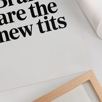 Kunstdruck leinwand Kontrastierendes Typografiemotiv mit einer inspirierenden Botschaft