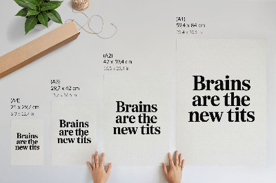 Kunstdruck leinwand Kontrastierendes Typografiemotiv mit einer inspirierenden Botschaft