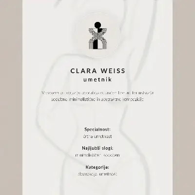 Wandposter abstrakte Gesichtszüge im modernen Minimalismus-Stil