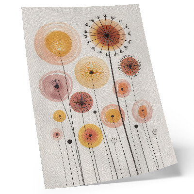 Kunstdruck leinwand Pastellfarbene Löwenzahnblüten, moderner Stil, zart
