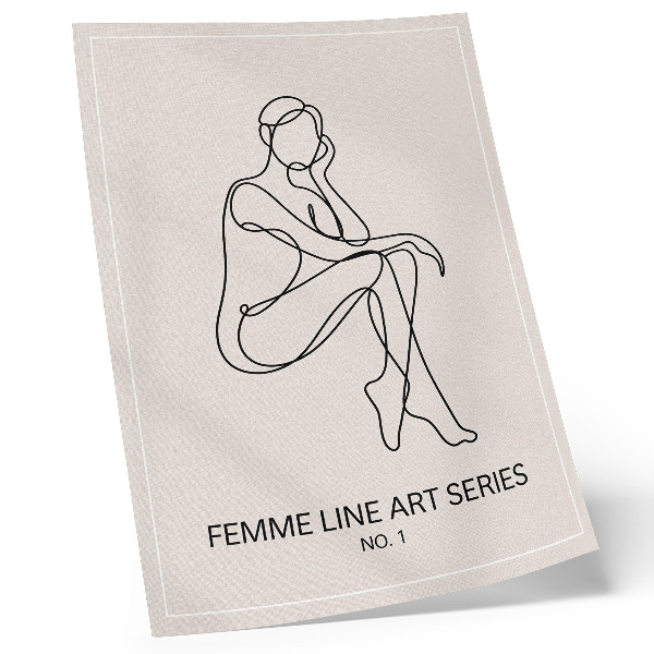 Poster Subtile Formenlinien, Eleganz und Harmonie
