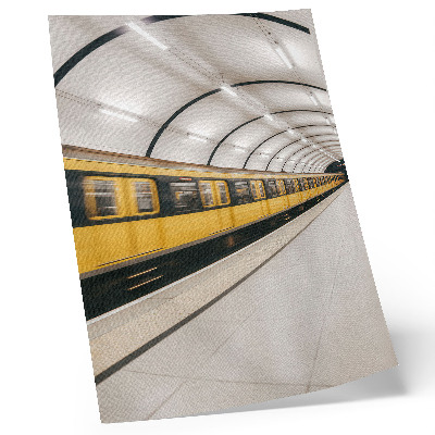 Wandposter Moderne U-Bahn, fließende Linien, dynamisch