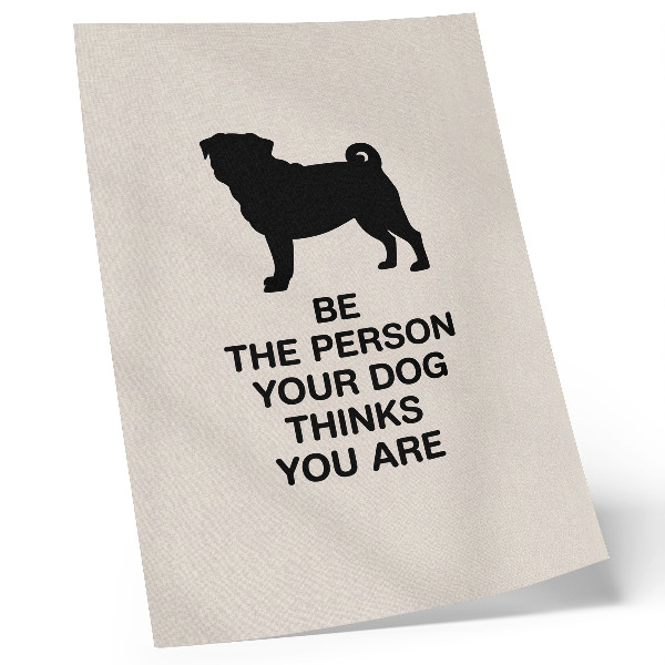 Wandposter Motivation und der Hund