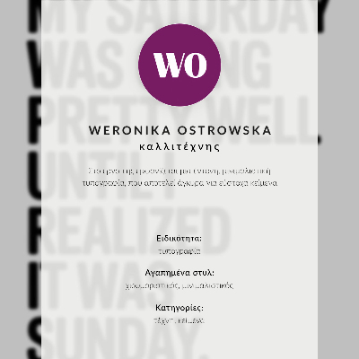 Poster Kontrastreiche Typografie, humorvolle Botschaft