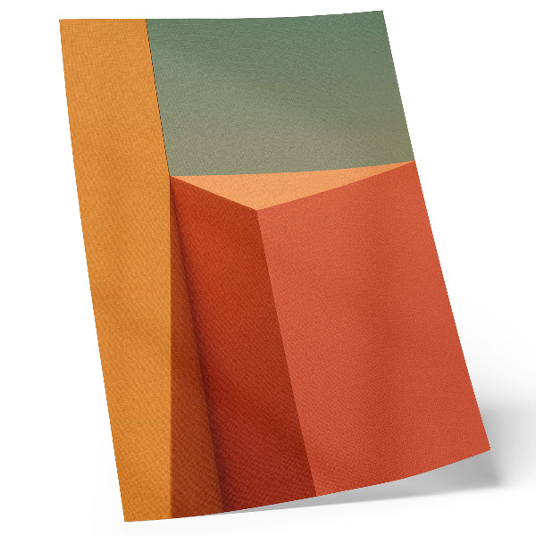 Poster Geometrische Architektur, Farben, Harmonie, Raum