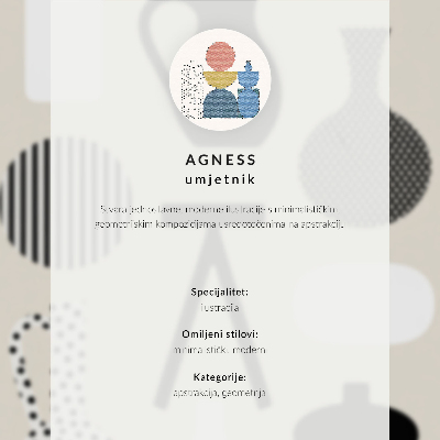 Poster Geometrische Architektur, Farben, Harmonie, Raum