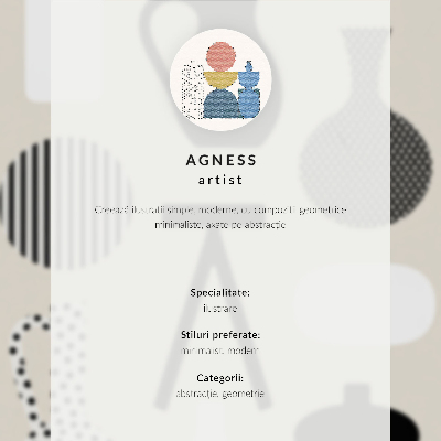 Poster Geometrische Architektur, Farben, Harmonie, Raum