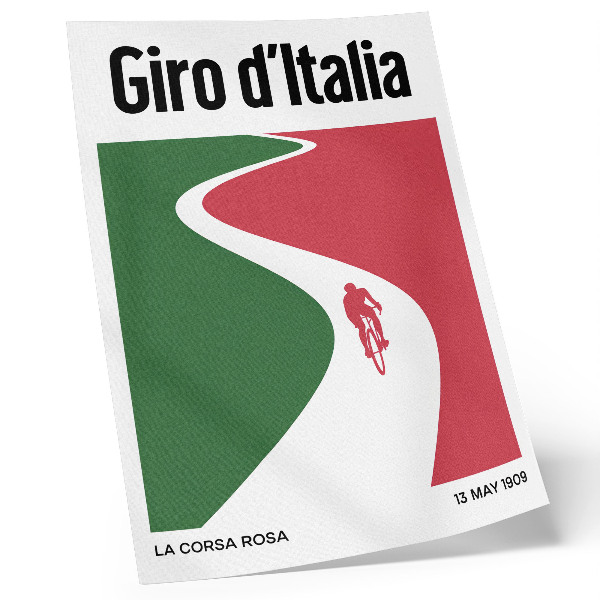 Wandposter Kontrastreiche Farben, dynamischer minimalistischer Stil
