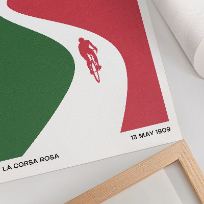 Wandposter Kontrastreiche Farben, dynamischer minimalistischer Stil