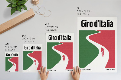 Wandposter Kontrastreiche Farben, dynamischer minimalistischer Stil