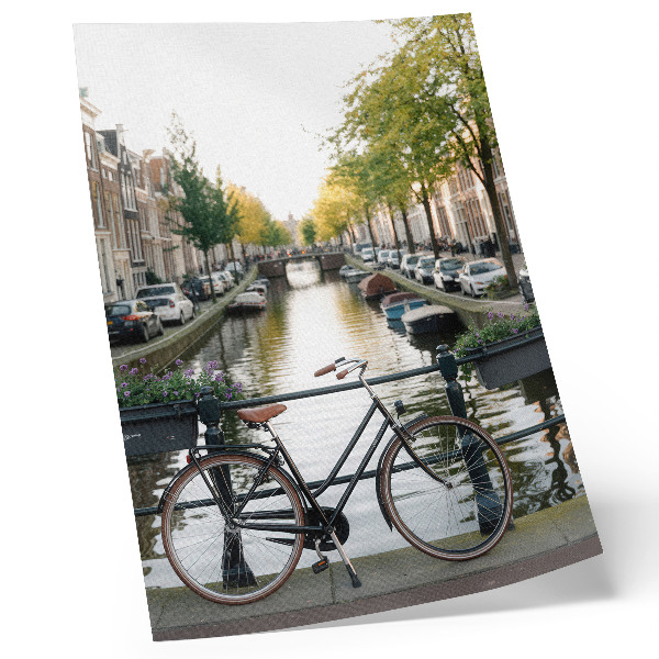 Wandposter Kanal Fahrrad Architektur Geschichte Frieden