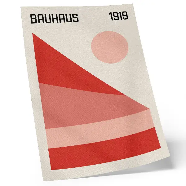 Wandposter geometrische Komposition im modernen Minimalismus